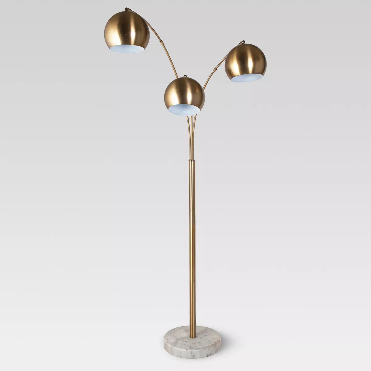 Globe Multi 3-Head Floor Lamp Gold Metal/Marble - Project 62™ | Target