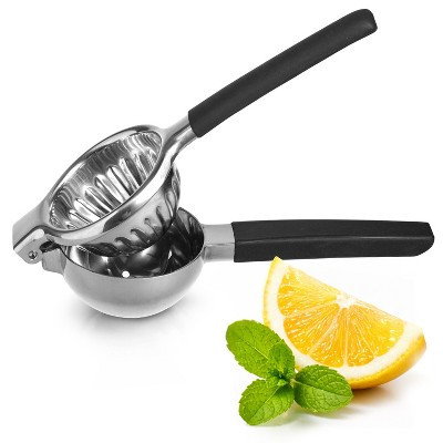 Stainless Steel Lemon Squeezer–Large Manual Citrus Juicer, Non-Slip Grip, Dishwasher Safe Design for Lemon, Lime, and Orange Juicing | Target