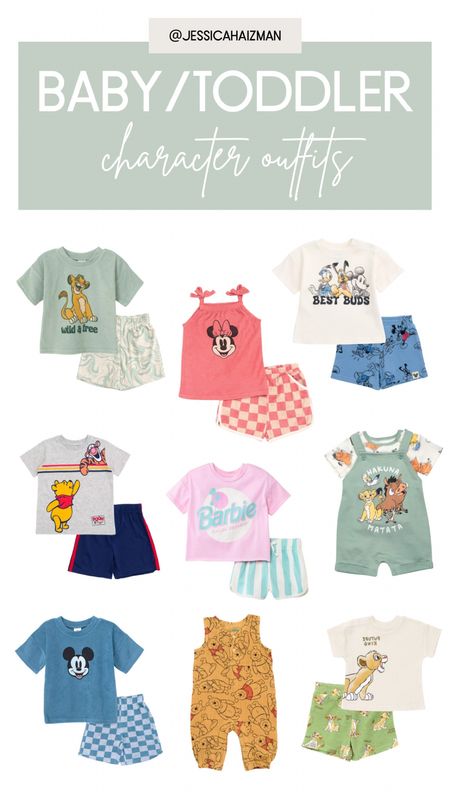 Fun Disney character summer shirt and short sets for babies and toddlers! 💗

#LTKbaby #LTKkids #LTKxTarget