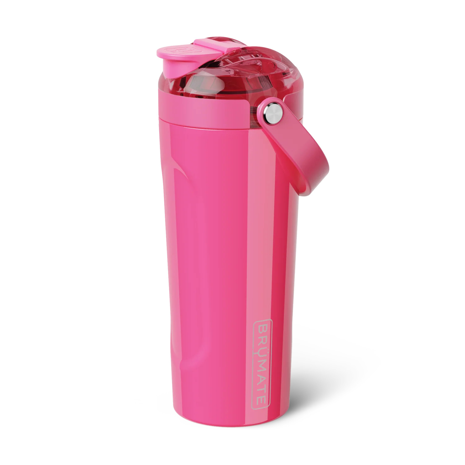 MultiShaker 25oz | Neon Pink Shaker Bottle | BrüMate | Brumate