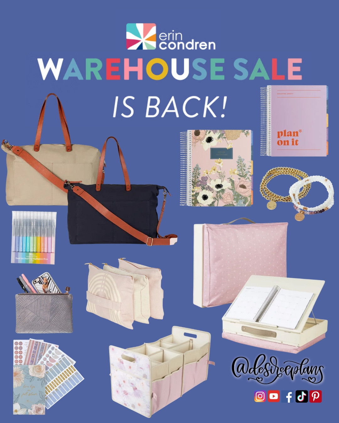 Erin Condren warehouse sale up to 80% off Select items

Planners | Travel bags | weekender | lap desk | home office | storage | organization | productivity | gifts for her | back to school | notebooks | stationary | pencil pouch | pens | bracelets

#LTKHome #LTKSaleAlert #LTKFindsUnder50