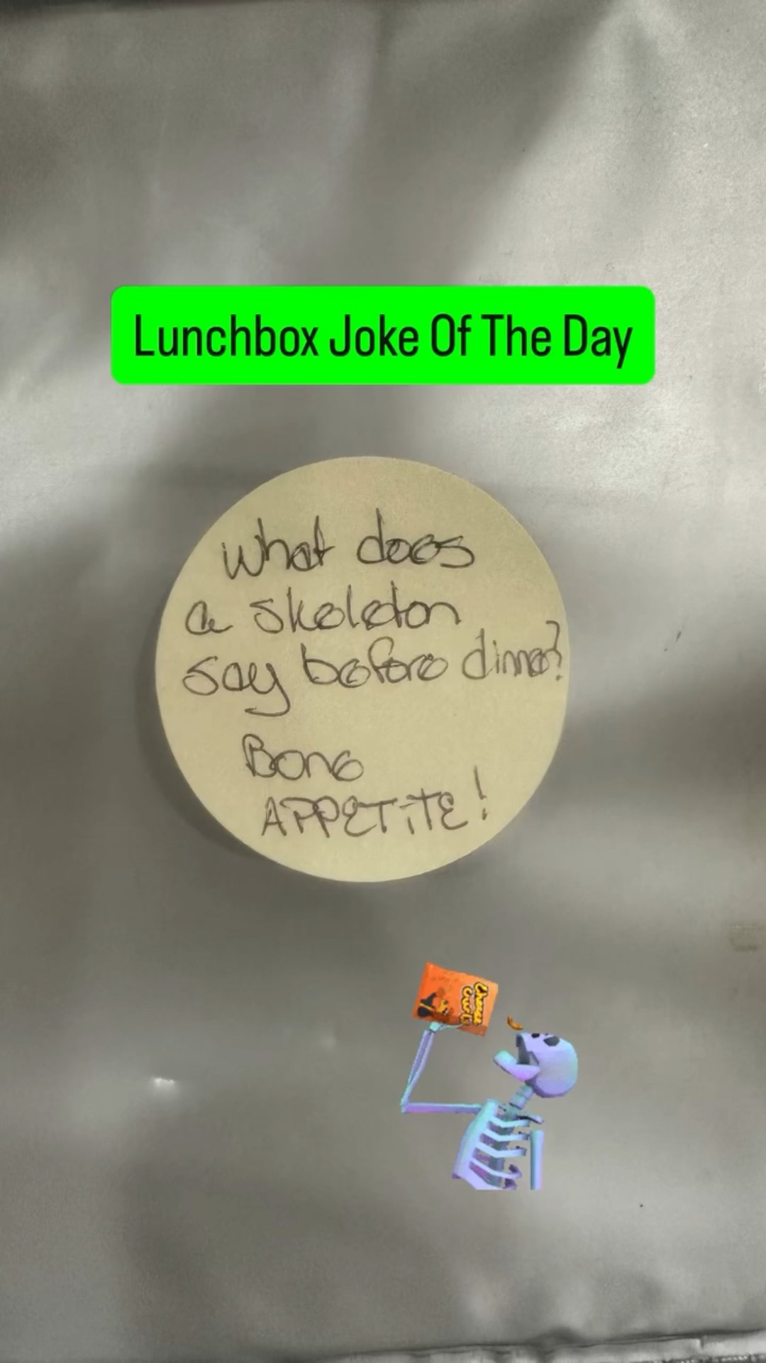 Lunchbox Joke Of The Day

#LTKHalloween #LTKFamily #LTKKids