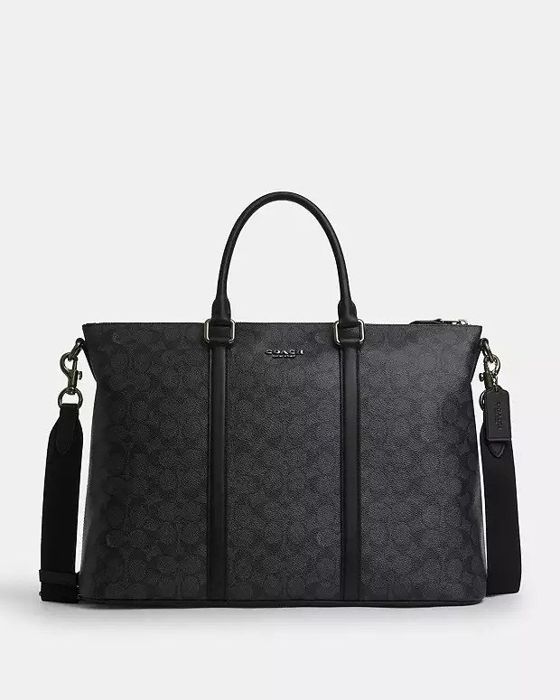 Caleb Work Bag In Signature Canvas | Coach Outlet US