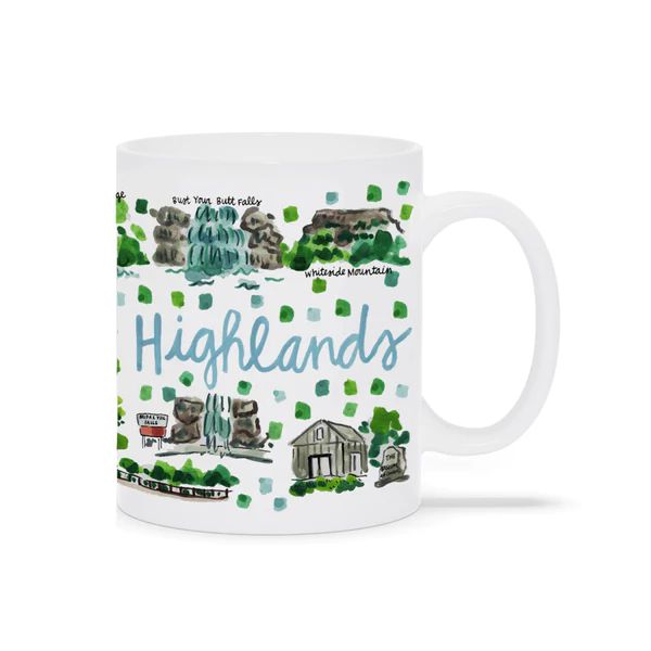 Highlands, NC Map Mug | Evelyn Henson
