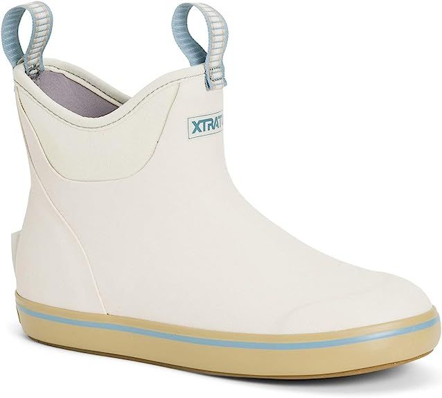 Xtratuf Women's 6 in Ankle Deck Boot Ivory | Amazon (US)