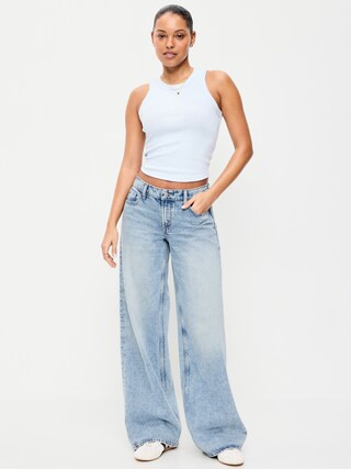 Low-Rise Baggy Wide-Leg Jeans | Old Navy (US)