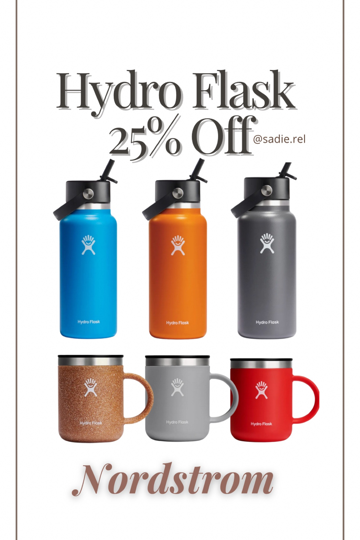 Hydro flask 25% off sale
Gift guide, ideas for Father’s Day, Dad inspiration, coffee, water bottle, thermos 

#LTKfamily #LTKGiftGuide #LTKsalealert