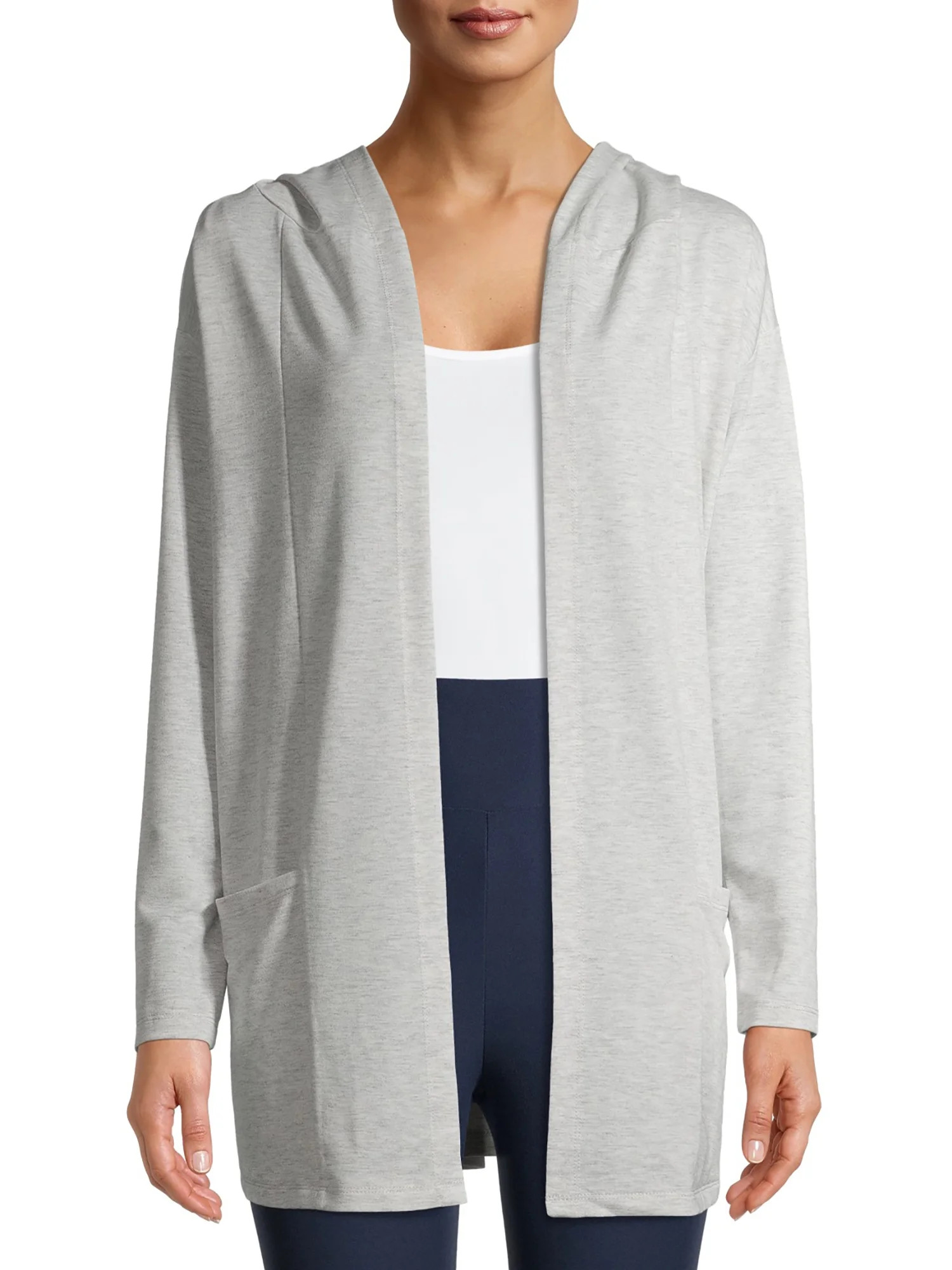 Como Blu Women's Athleisure Sweatshirt Cardigan | Walmart (US)