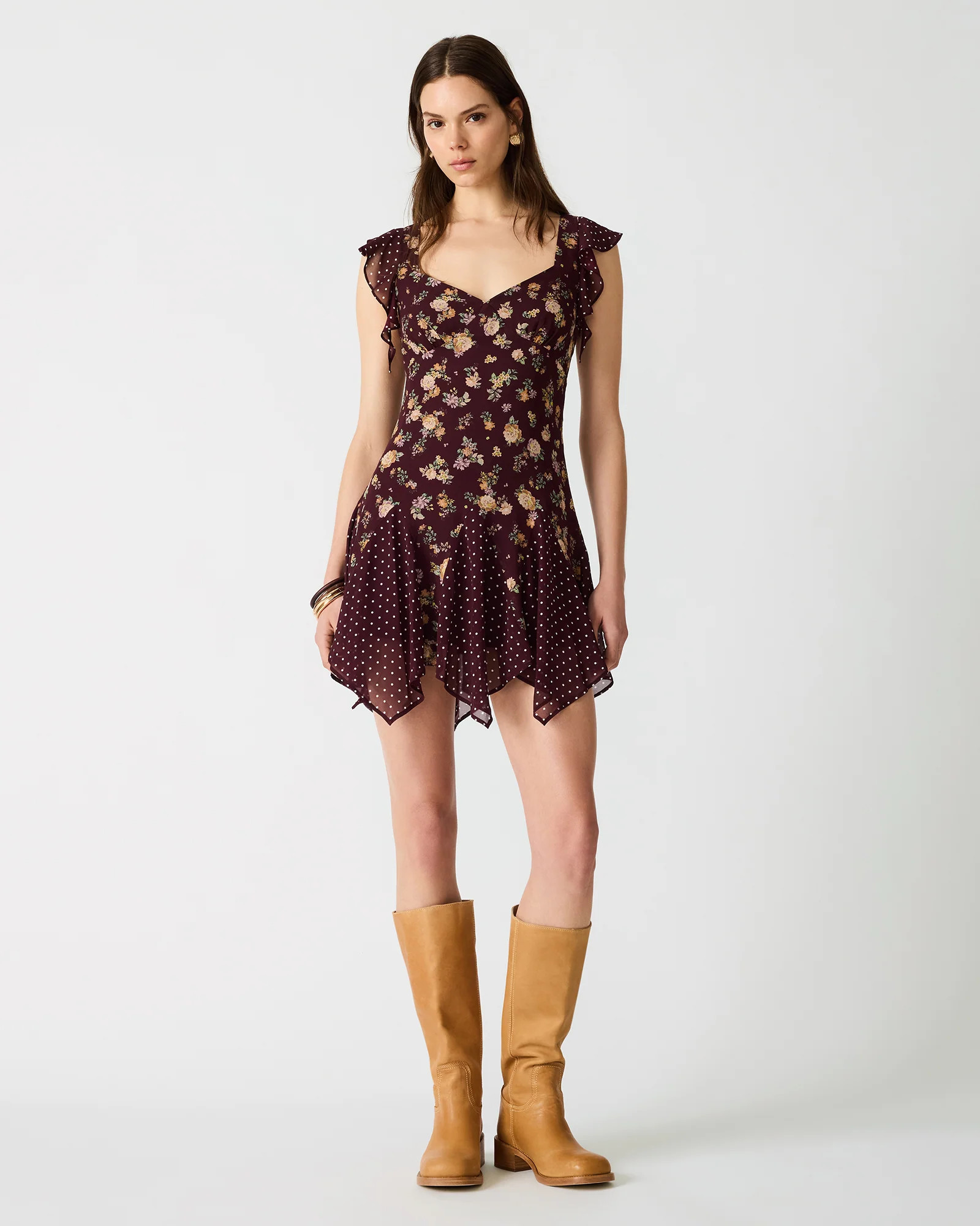 TANISHA Port Flowy Sleeveless Women's Mini Dress | Steve Madden (US)