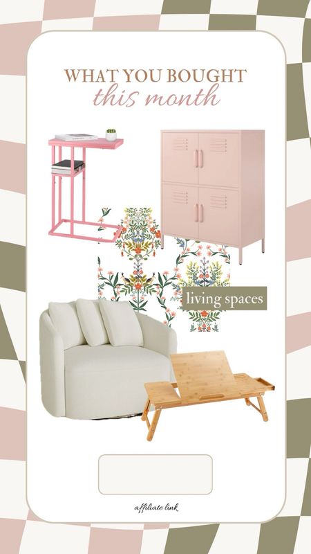 What you bought this month from my living rooms! Peel & stick wallpaper, shoe storage and the viral Walmart chair #walmart #wayfair #livingroom #spring 

#LTKSpringSale #LTKhome