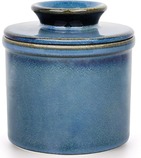 French Butter Dish, Butter Crock for Counter with Water Line, Ceramic Butter Keeper for Spreadabl... | Amazon (US)