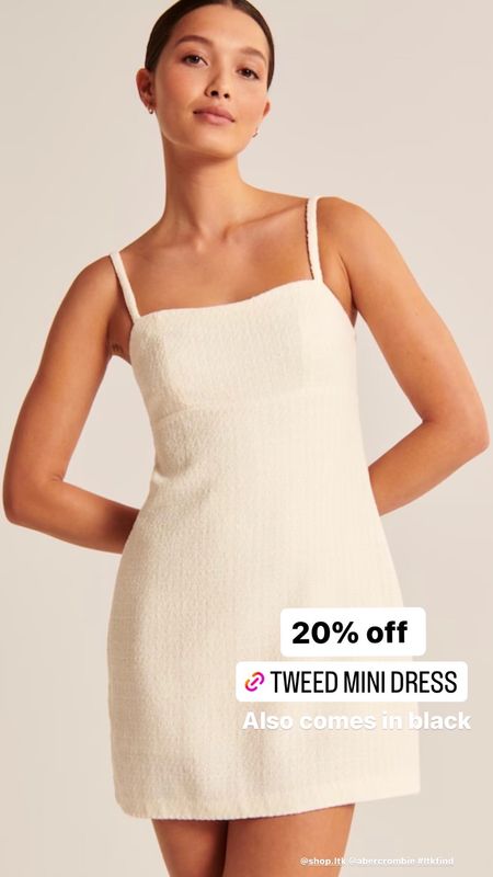 20% off dresses at Abercrombie!! Love this mini tweed dress so much. Also come in black 

Abercrombie style // Abercrombie outfit // spring style // spring fashion // spring dress // spring outfits 

#LTKFind #LTKsalealert #LTKunder100
