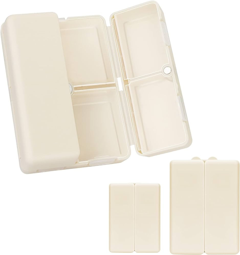FYY 2 Pcs Daily Pill Organizer, 7 Compartments Portable Pill Case Travel Pill Organizer,[Folding ... | Amazon (US)