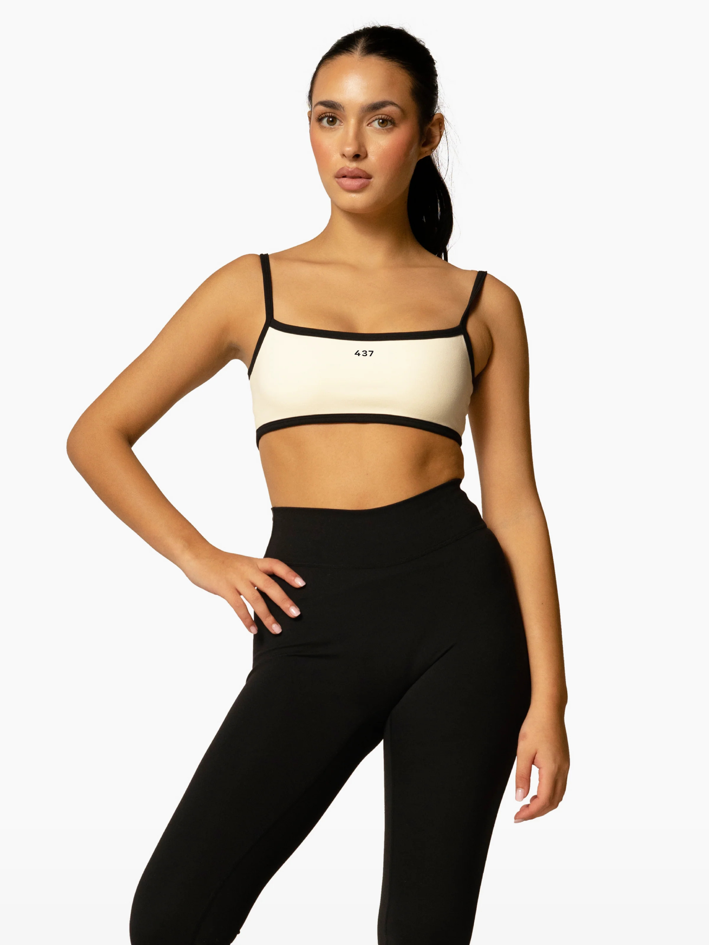 The Micro Bra / Crème-Black | 437