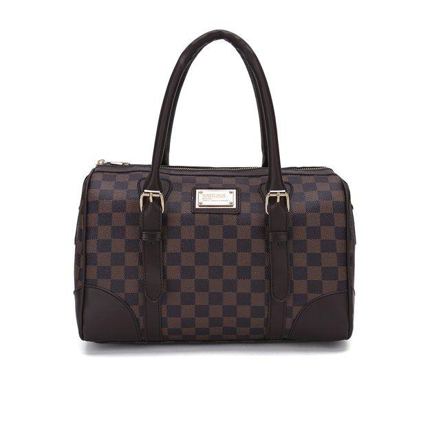 TWENTY FOUR Checkered Tote Shoulder Bags Womens Fashion Handbags Satchel Purse For Working Dating... | Walmart (US)