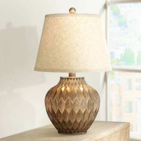 360 Lighting Buckhead 22" High Bronze Accent Lamp with USB Dimmer - #460M0 | Lamps Plus | Lamps Plus