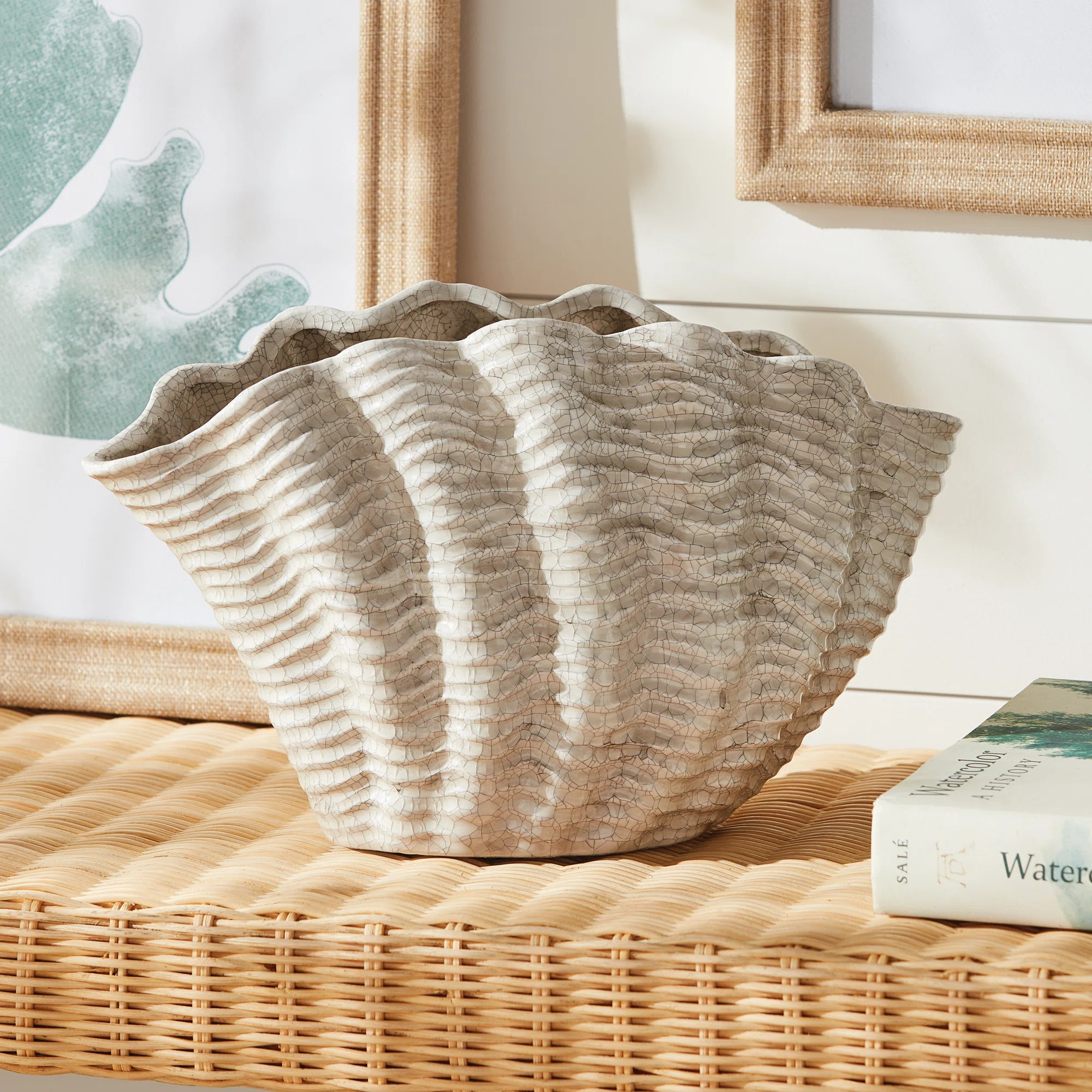 Seashore Handmade Clay Table Vase | Wayfair North America