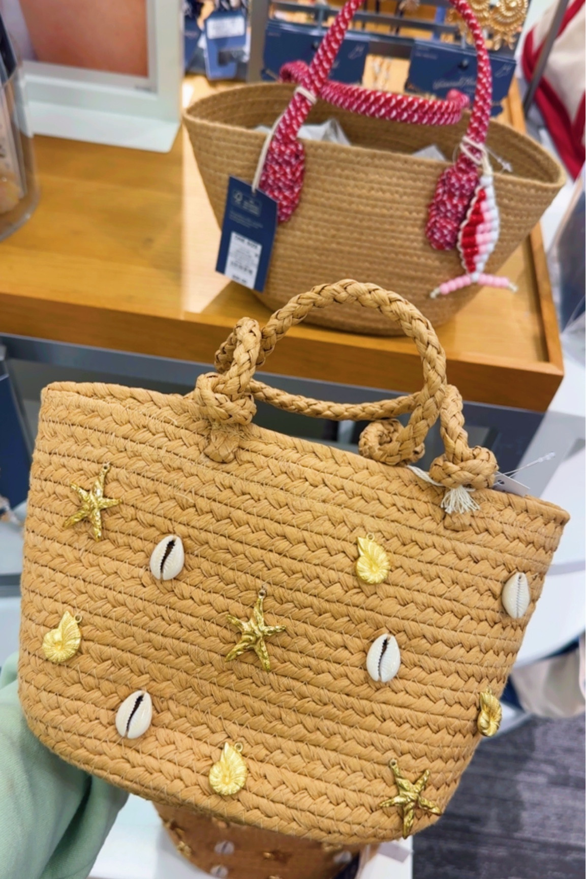 Cute shell beachy bag perfect for summer and vacation outfits💛 $30 at Target!!! Straw Embellished Mini Tote Bag - Universal Thread™ Natural

#LTKTravel #LTKootd #LTKSaleAlert