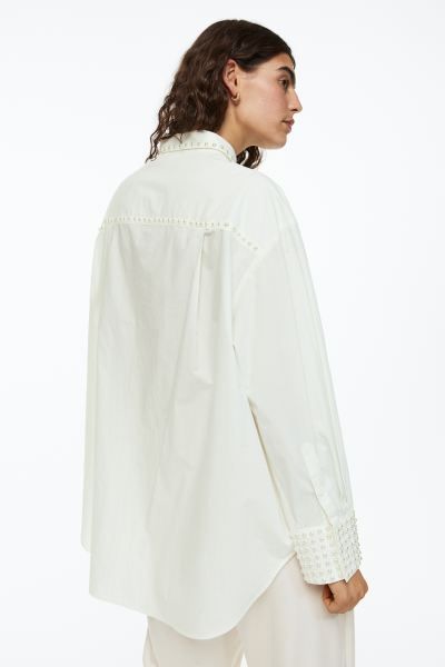 Oversized Beaded Shirt | H&M (US + CA)