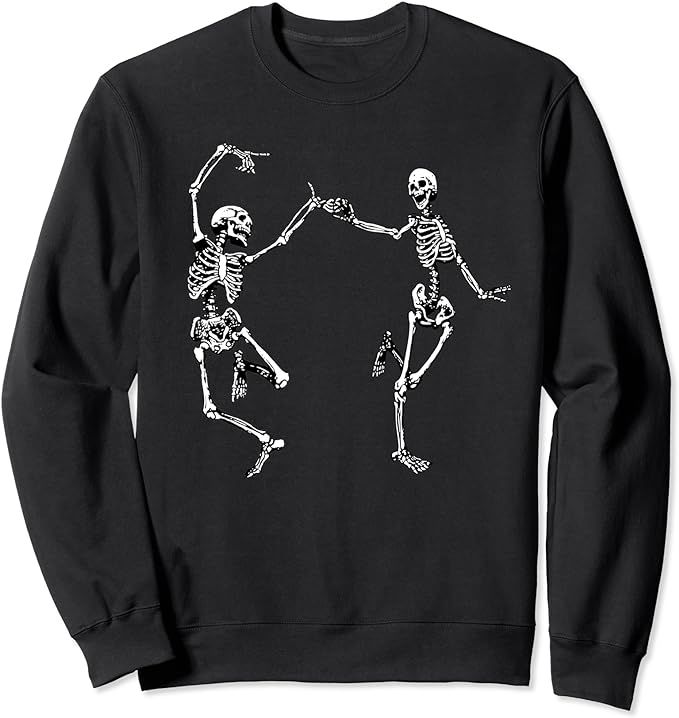 Dancing Skeletons Vintage Day of the Dead Halloween 2022 Sweatshirt | Amazon (US)