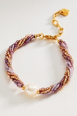 Twisted Bead Pearl Bracelet | Anthropologie (US)