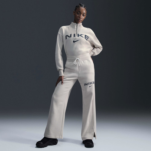 Nike Womens Nike NSW Phoenix Fleece HR Logo Pants - Womens Lt Orewood Brown Size XS | Foot Locker (US)