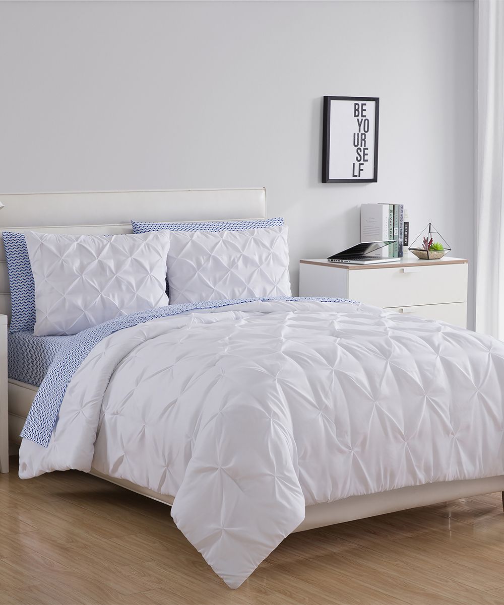 VCNY Home Comforter Sets White - White Comforter Set | Zulily