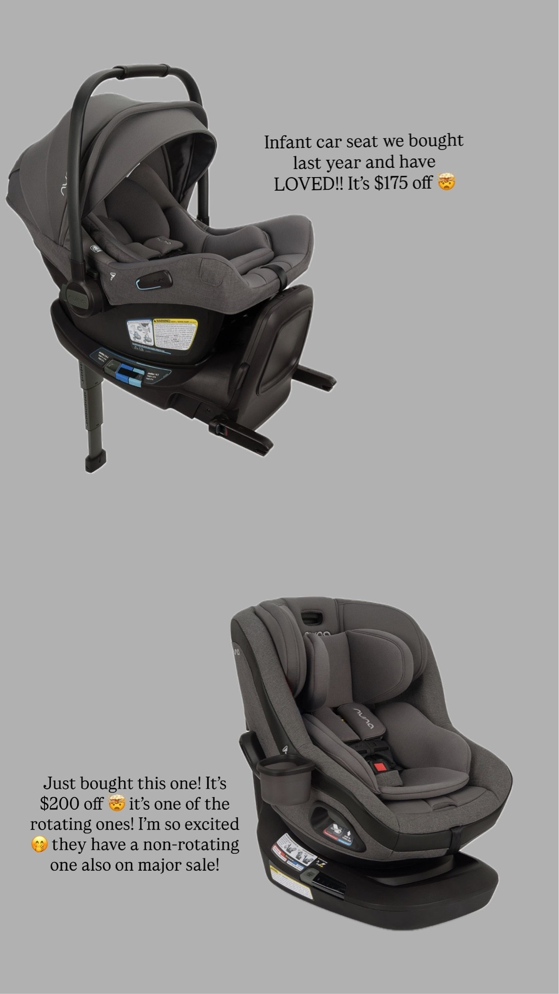 Top baby car seats on major sale!!