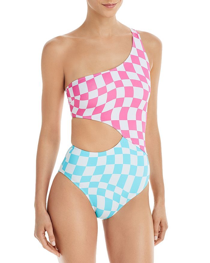 Bloomie's The Claudia Color Blocked Side Cutout One Piece Swimsuit - 100% Exclusive Back to Resul... | Bloomingdale's (US)