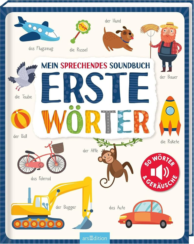 Mein sprechendes Soundbuch – Erste Wörter: 50 Wörter & Geräusche | Hochwertiges Soundbuch mi... | Amazon (DE)