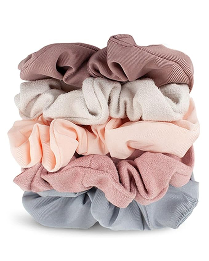 Kitsch Scrunchies for Women's Hair - Matte Hair Scrunchies | Large Hair Ties for Women | Hair Tie... | Amazon (US)