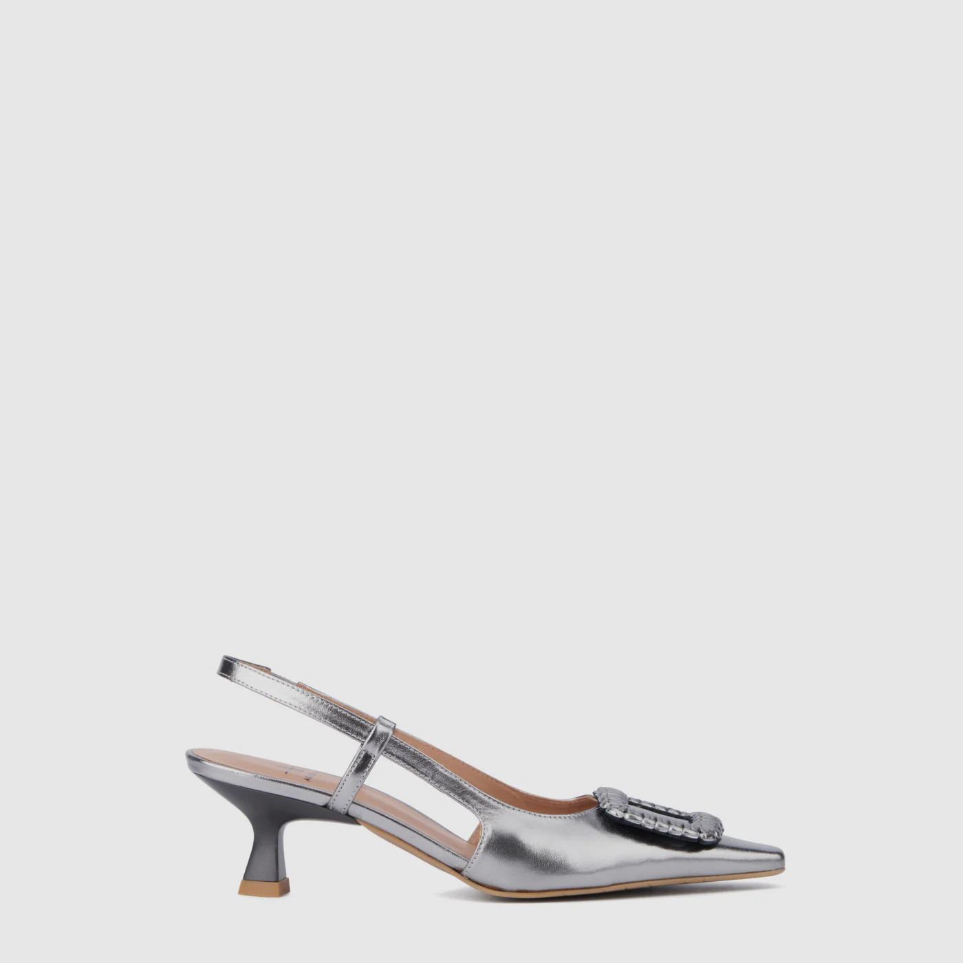 WOMEN'S ARABELLA SLINGBACK HEEL IN ANTHRACITE | Aquatalia®