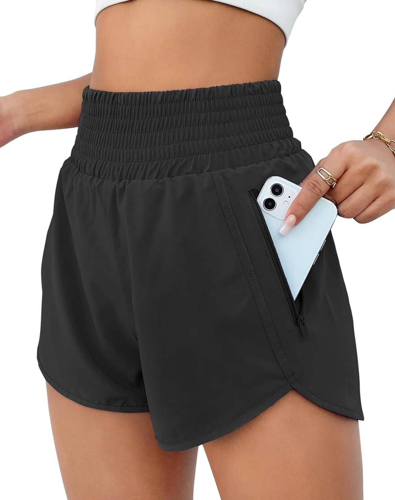 BMJL Women's Athletic Shorts High Waisted Running Shorts Pocket Sporty Short Gym Elastic Workout Shorts

#LTKStyleTip