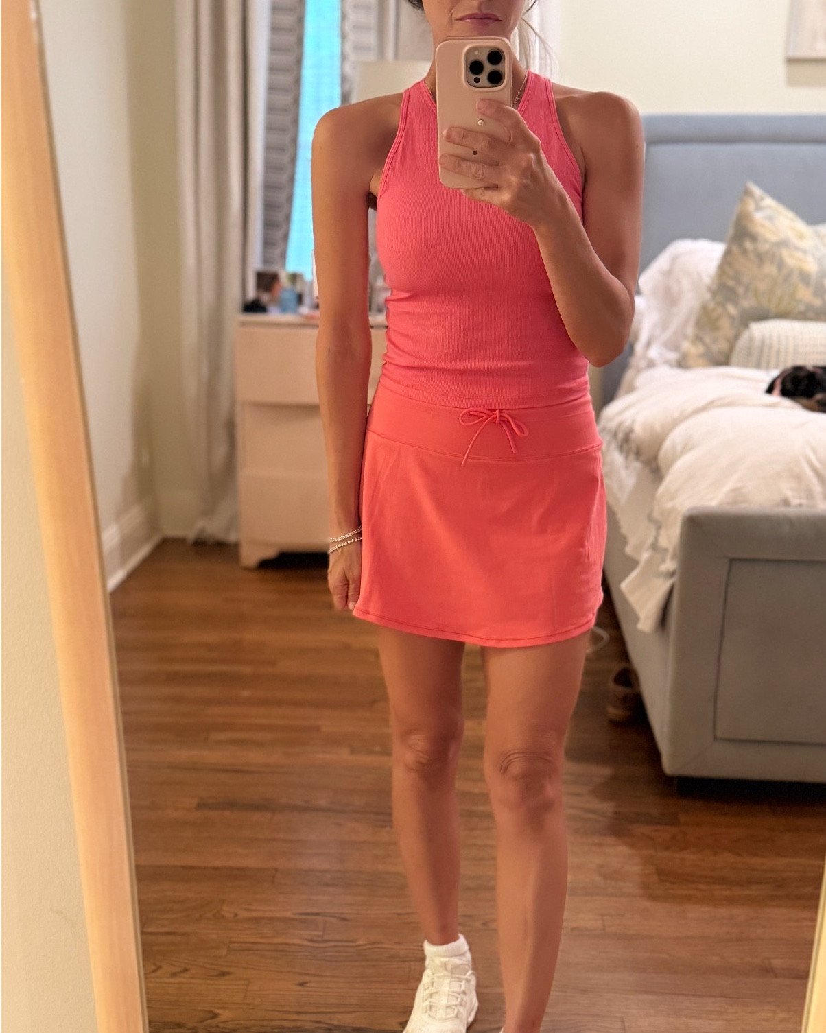 The cutest new set from vuori! Wearing a small in the top and XS in skirt with my fav Amazon sneakers! 

#LTKootd #LTKmomlife #LTKActive