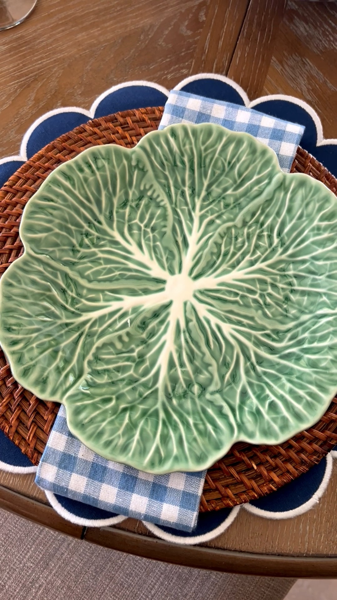 Cabbage plates
Green
Spring table decor
Blue and white 
Look for less

#LTKOver40 #LTKHome #LTKSeasonal