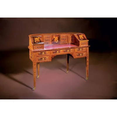 Solid Wood Secretary Desk with Hutch | Perigold
