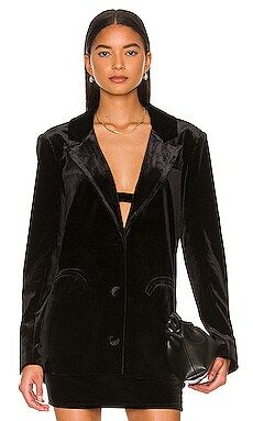 Camila Coelho Lori Oversized Blazer in Black from Revolve.com | Revolve Clothing (Global)