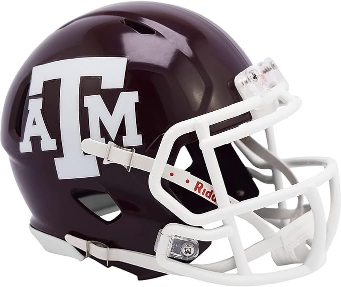 Riddell NCAA Texas A&M Aggies Maroon NCAA Riddell Speed Mini Football Helmet | Amazon (US)