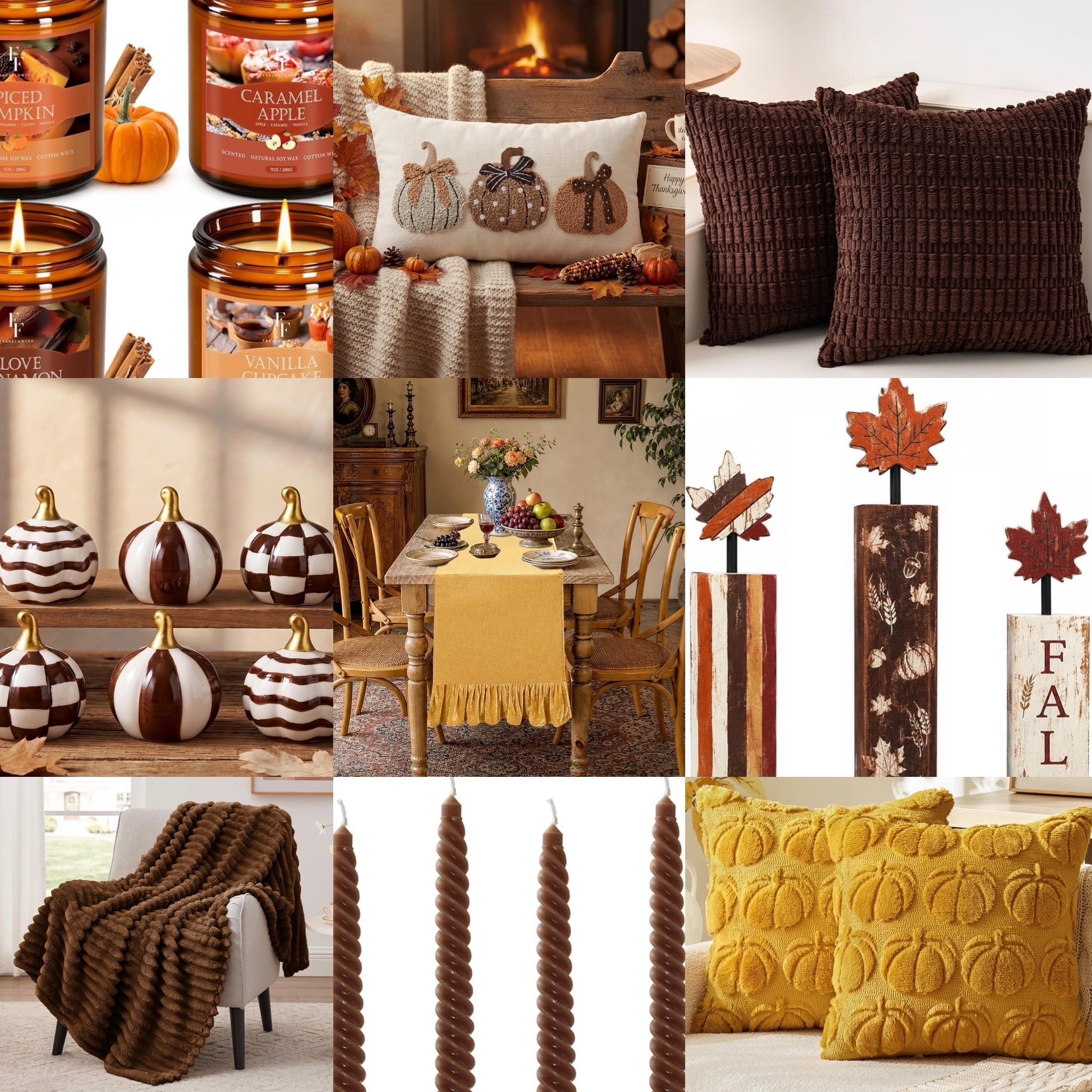 The fall decor is coming out, and I’m already dreaming up where everything will go 🍂🤎

I’m adding cozy browns, golden yellows, pumpkins, candles, and plenty of texture to my home this year. I can’t wait to show you how it all looks styled together! Which piece is your favorite? I’ve linked my fall decor on LTK. 🛍️

#LTKSeasonal #LTKHome #LTKSaleAlert