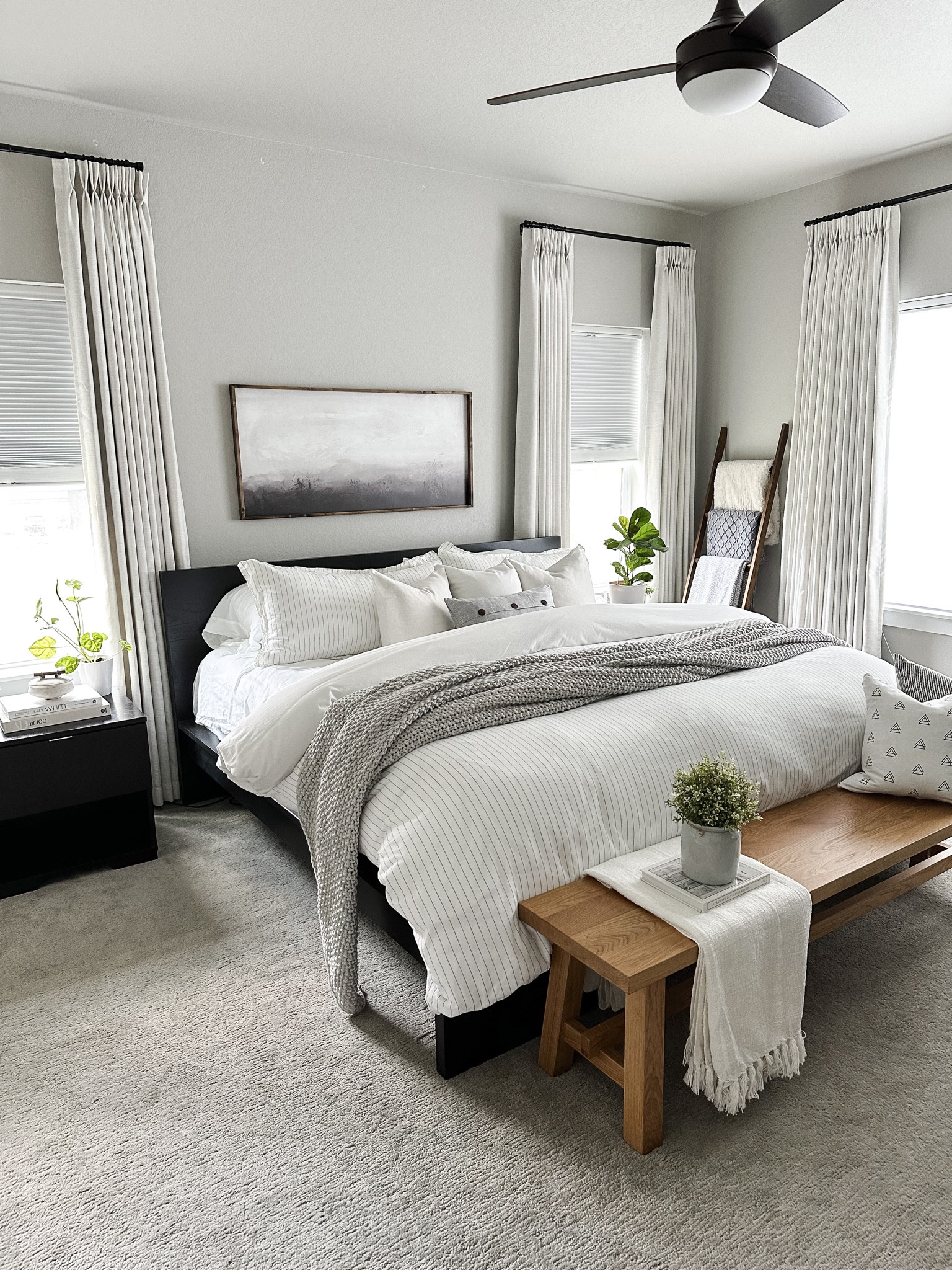 Love how our bedroom has come along, these curtains are the perfect finishing touch! The duvet I linked is on sale!

Home decor, bedroom, bedding, duvet cover, boho pillow, custom curtains, blanket ladder, sheet set

#LTKhome #LTKsalealert 

#LTKxNSale