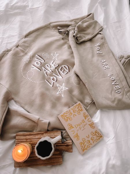 Comfy sweatsuit with faith based message! Christian loungewear

#LTKtravel #LTKstyletip #LTKfindsunder50