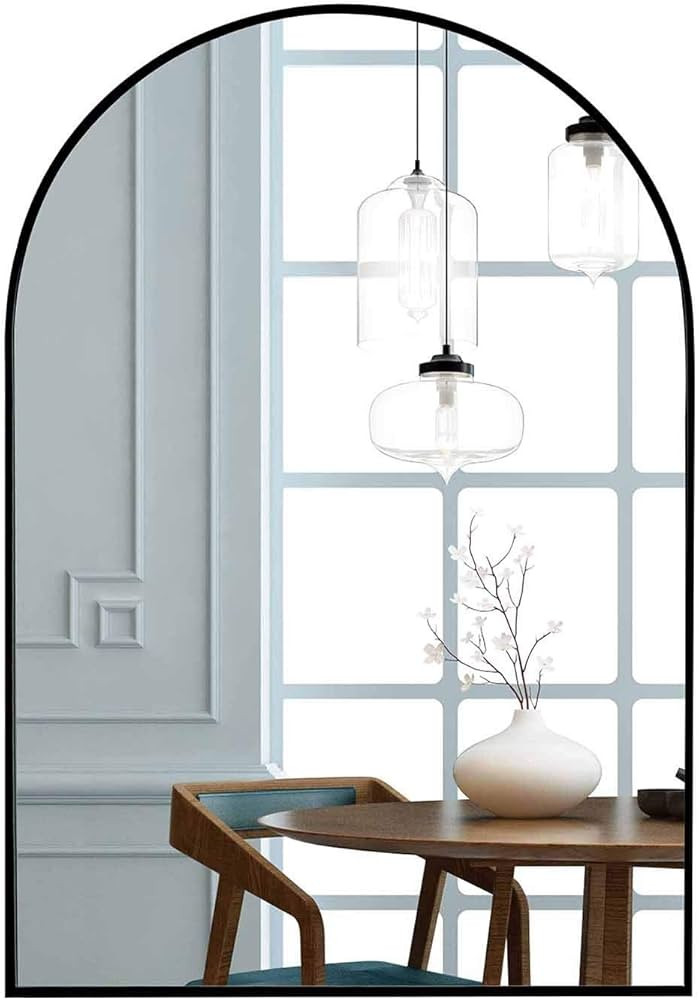 Vanity Mirrors 24 x 36 Inch for Bathroom,Bedroom,Living Room Wall Mounted,Black Vertical Wall Mir... | Amazon (US)