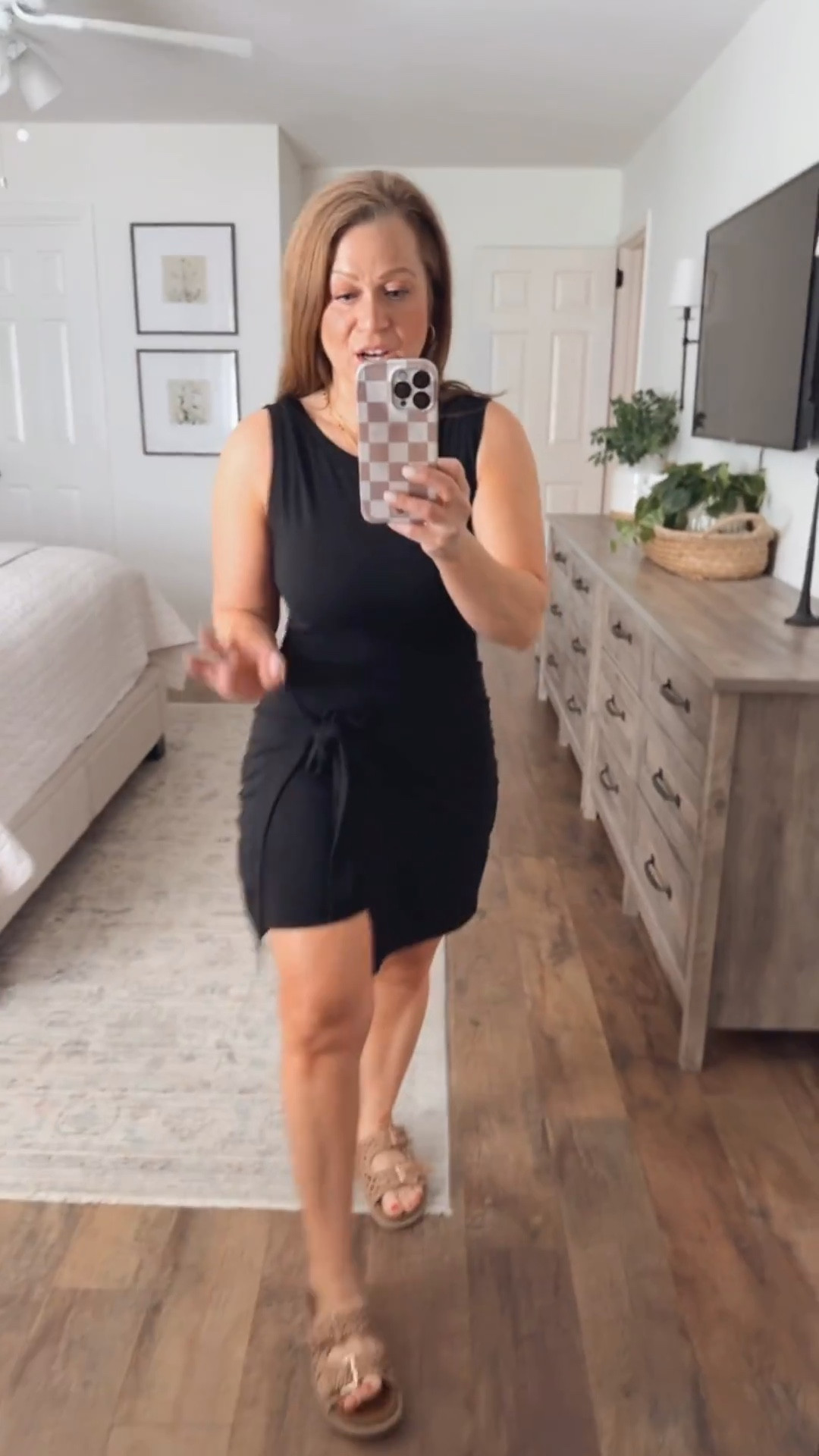 Side tie dress with shorts 
Cinch waist detail 
Romper

#LTKMidsize #LTKPetite #LTKootd