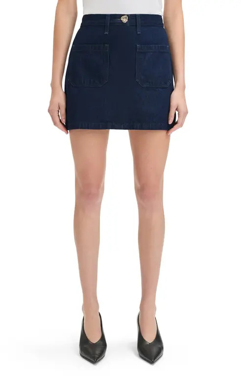 Favorite Daughter The Mimi Denim Miniskirt in Stout at Nordstrom, Size 28 | Nordstrom