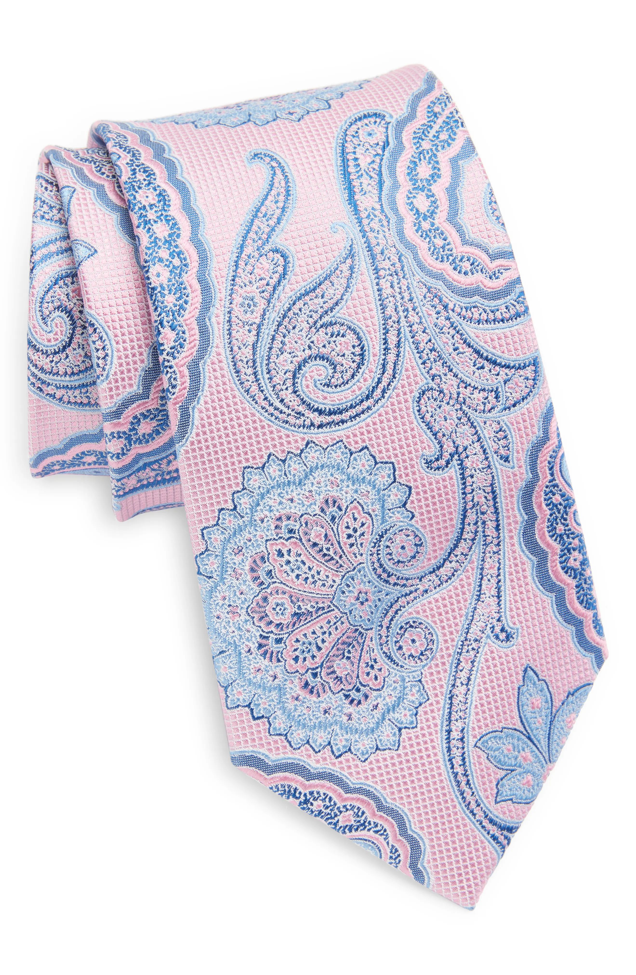 Nordstrom Paisley Silk Tie in Pink at Nordstrom | Nordstrom
