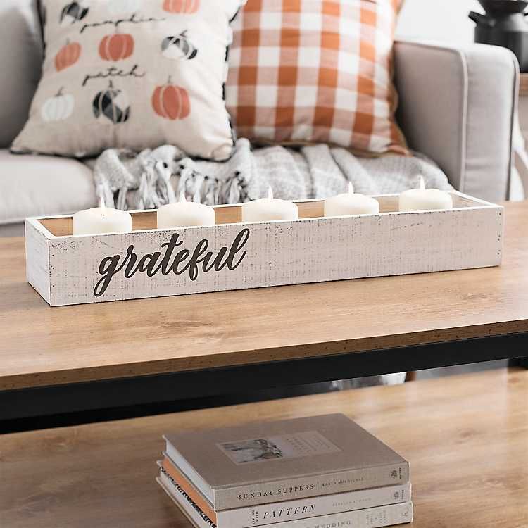 White Grateful Harvest Wood Box | Kirkland's Home