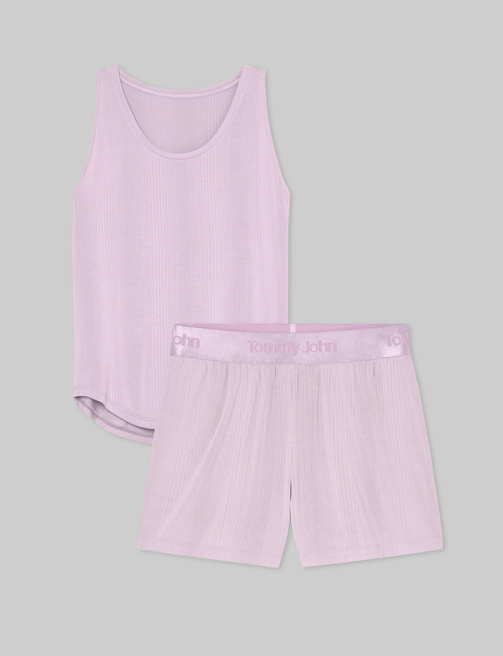Women's Second Skin Luxe Rib Sleep Tank & Short Set | Tommy John