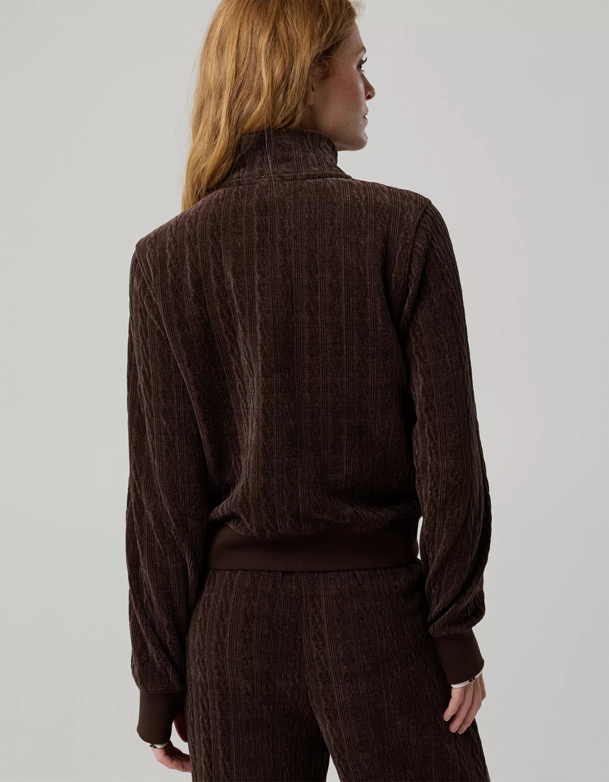 OFFLINE By Aerie Cable Lounge Full Zip | Aerie