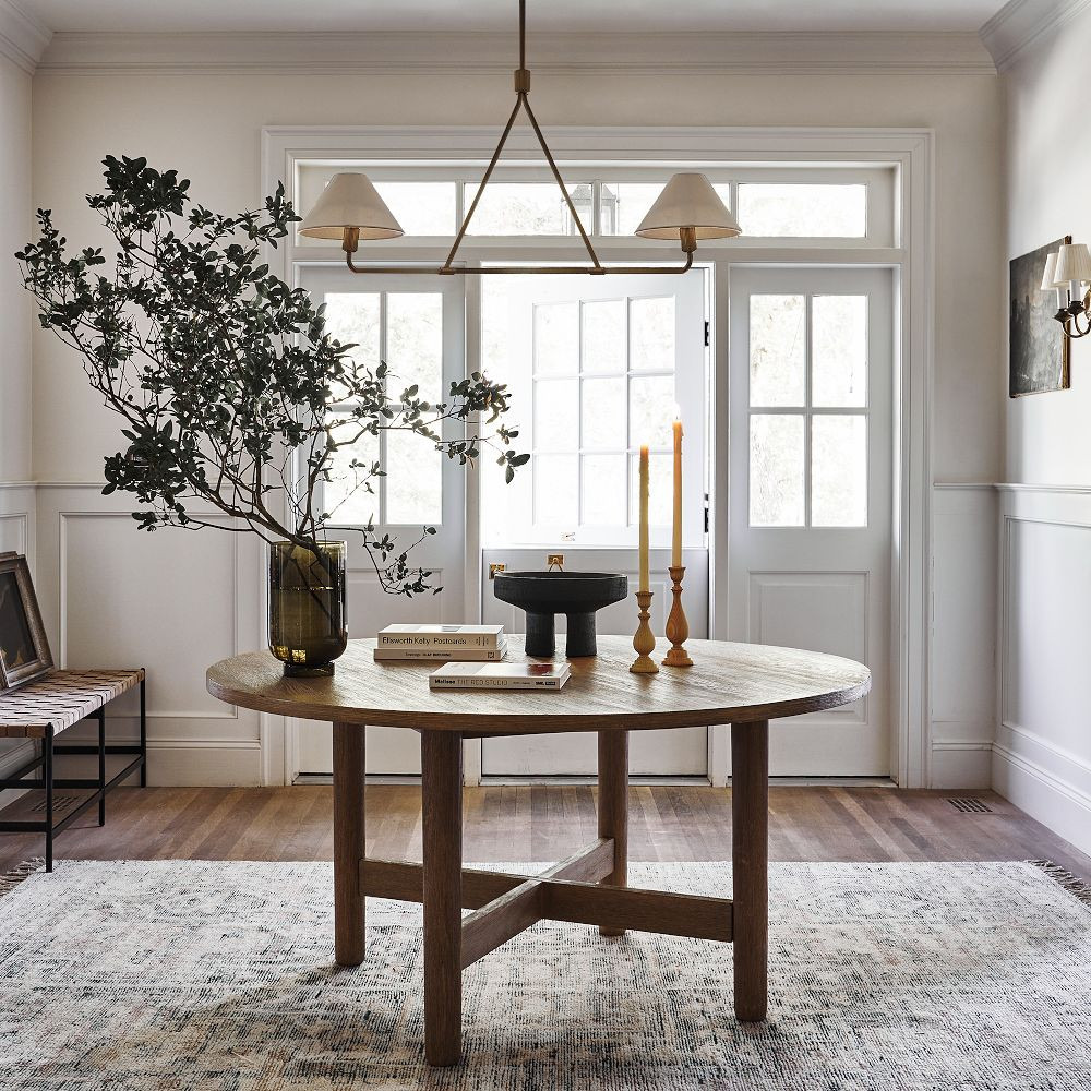 Beatrix Pendant (46") - Linen Shades | West Elm (US)