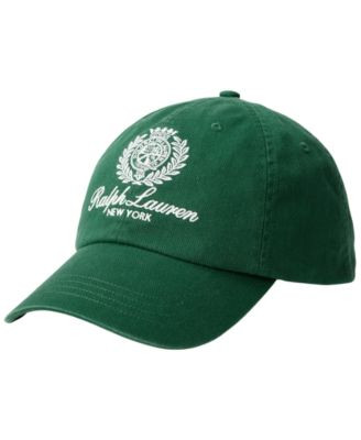 Polo Ralph Lauren Crest-Embroidered Twill Ball Cap - Macy's | Macy's
